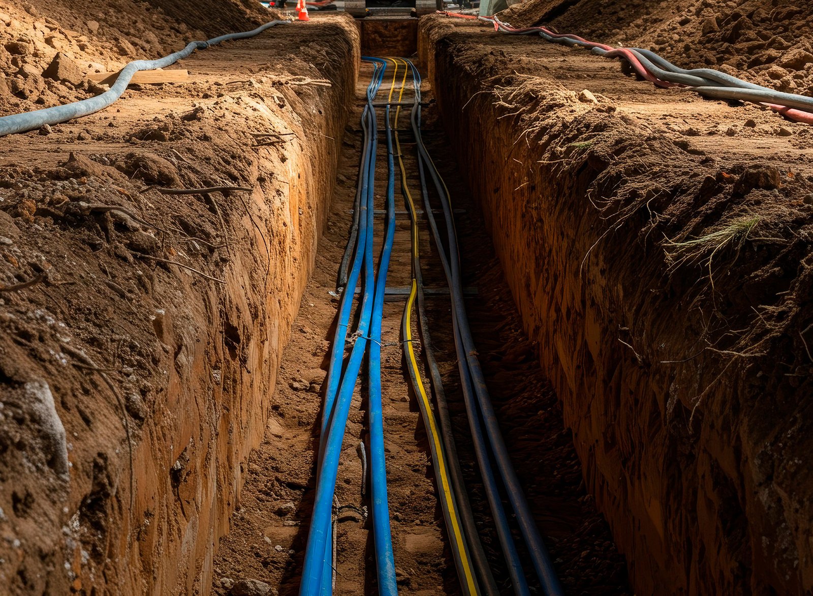 tranchées suivi de ligne